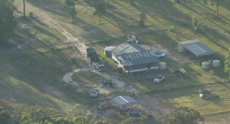 The Wieambilla property where the deadly incident unfolded on Monday afternoon. Source: 7NEWS