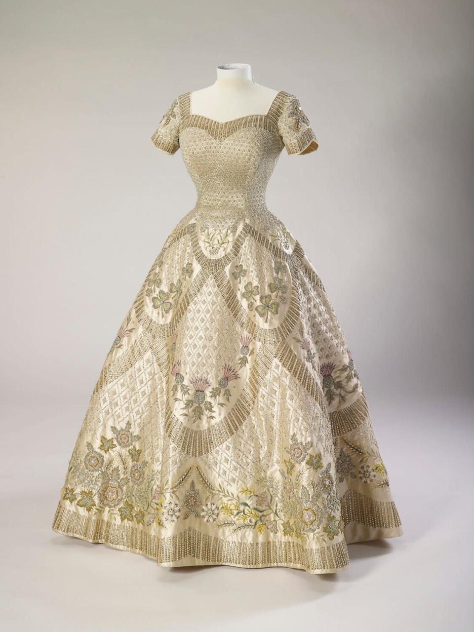 SIR NORMAN HARTNELL (1901-79) The Coronation Dress of Her Majesty Queen Elizabeth II 1953 RCIN 250044