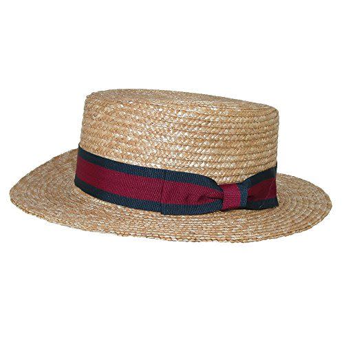 Straw Brim Boater Hat