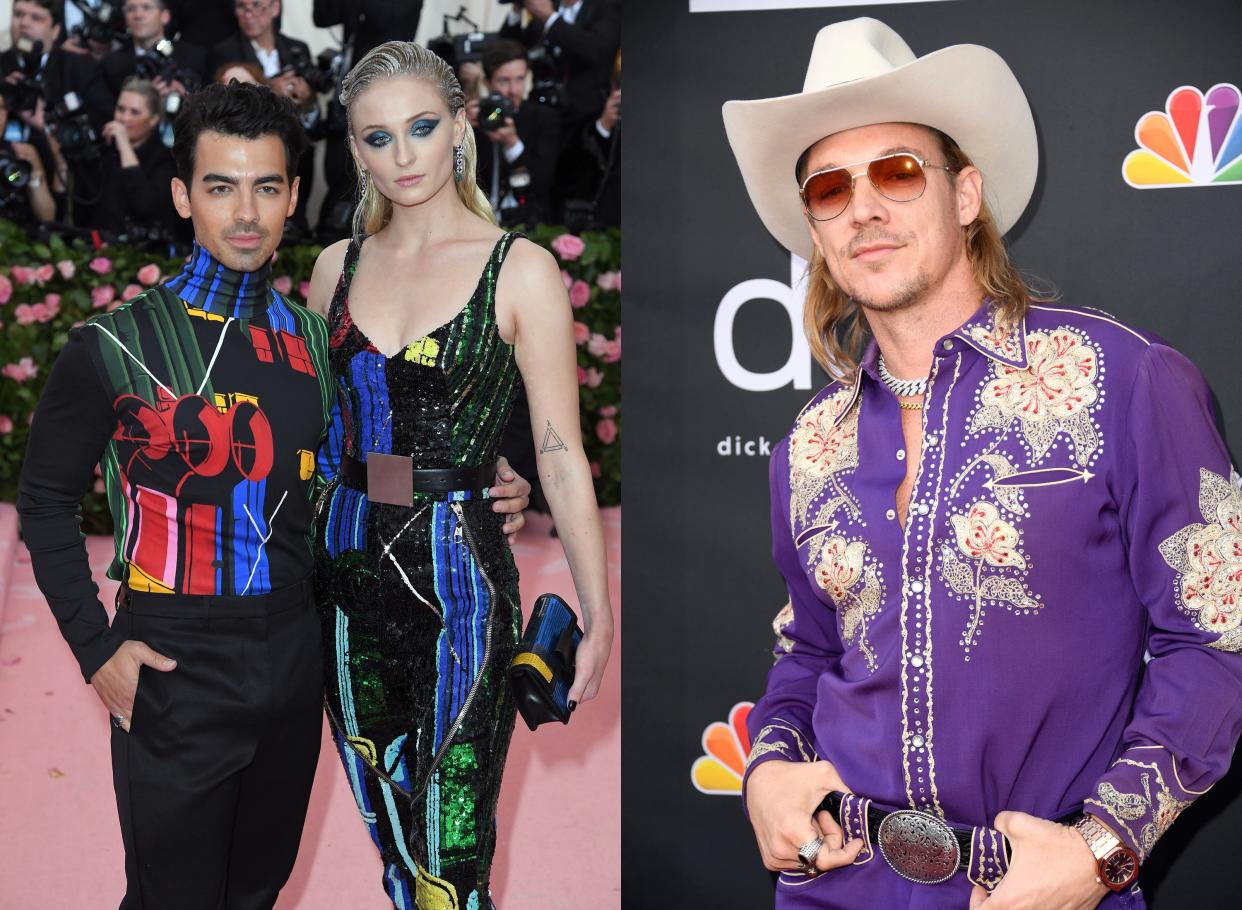 Joe Jonas y Sophie Turner. DJ Diplo. Vogue