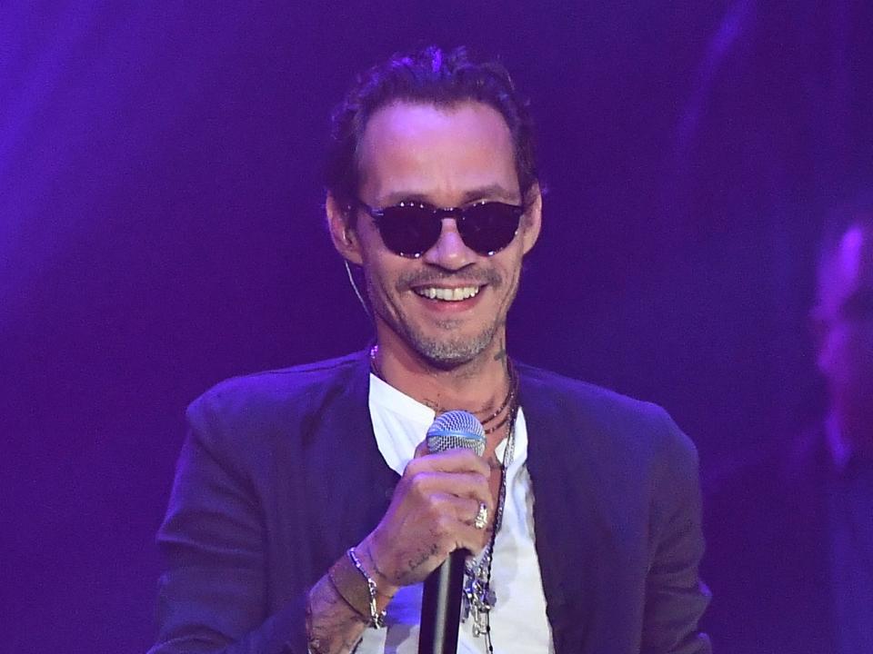 Marc Anthony performs onstage during his "Opus" tour at State Farm Arena on October 25, 2019 in Atlanta, Georgia.
