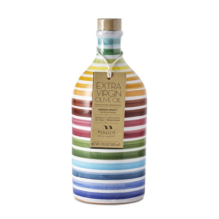 <p><a href="https://go.redirectingat.com?id=74968X1596630&url=https%3A%2F%2Fwww.williams-sonoma.com%2Fproducts%2Ffrantoio-muraglia-extra-virgin-olive-oil-striped&sref=https%3A%2F%2Fwww.bestproducts.com%2Flifestyle%2Fg2065%2Fcreative-hanukkah-gifts-ideas%2F" rel="nofollow noopener" target="_blank" data-ylk="slk:Shop Now;elm:context_link;itc:0;sec:content-canvas" class="link ">Shop Now</a></p><p>Frantoio Muraglia Extra Virgin Olive Oil (Set of 2)</p><p>williams-sonoma.com</p><p>$54.95</p>