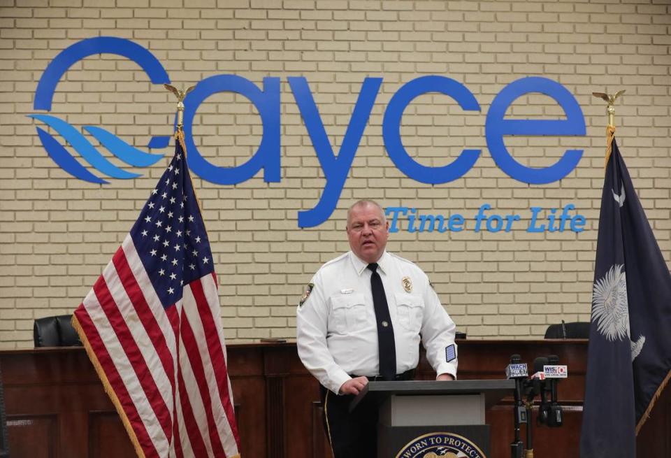 Cayce Department of Public Safety Director Byron Snellgrove shares with the media, how his department is doing a year after the death of 6-year-old Faye Swetlik. Swetlik was abducted from her yard in Cayce in February, 2020.