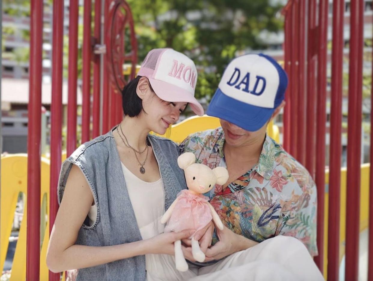 Actress-model Sheila Sim and her husband announced on 27 April on Instagram that they are expecting a baby girl. (Photo: Sheila Sim/Instagram)