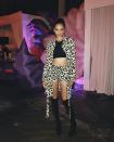 <p>Model Shanina Shaik showed up to Jeremy Scott's party in a bold leopard creation from his Moschino collection.</p> <h4>@shaninamshaik</h4>