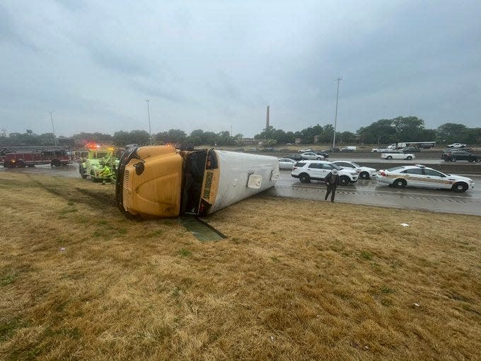 A school bus crash in Chicago left five children injured on Tuesday June 13.