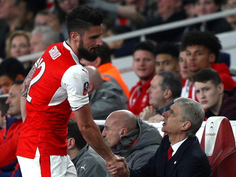 Arsenal striker Olivier Giroud in talks with Lyon as Arsene Wenger keeps tabs on Alexandre Lacazette