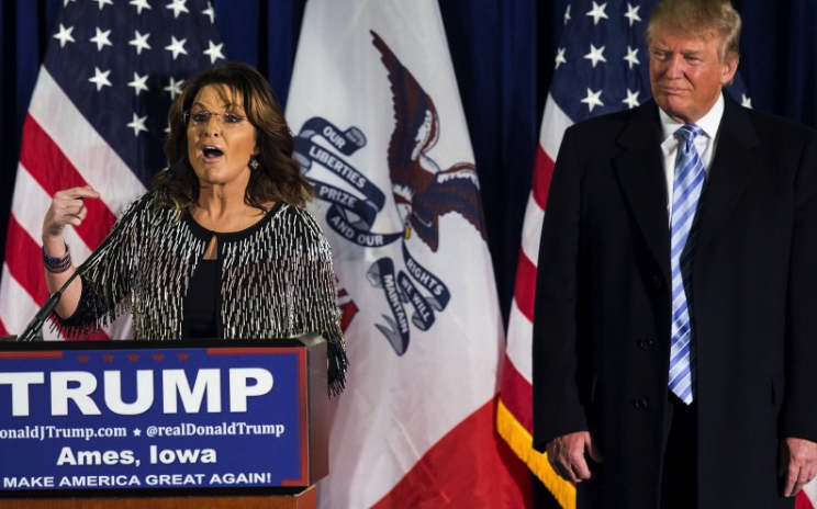 Sarah Palin was among the first US republicans to publicly back Donald Trump (Picture: Getty)