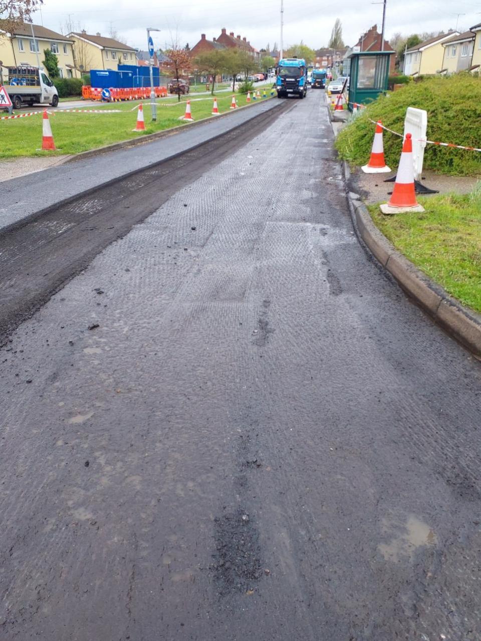 East Anglian Daily Times: Resurfacing has been ongoing since December