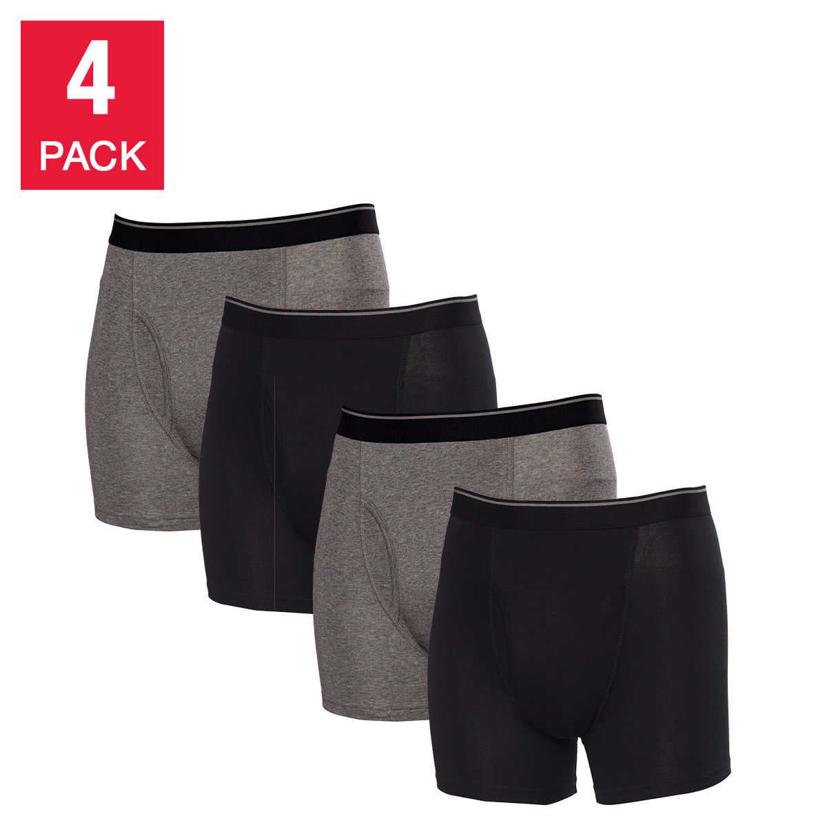 Kirkland Signature Men's Boxer Briefs, 4 ct.