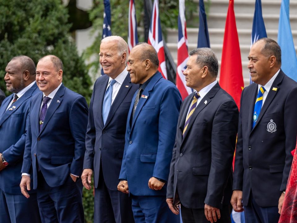 美國總統拜登與太平洋島國領袖舉行第二次峰會。