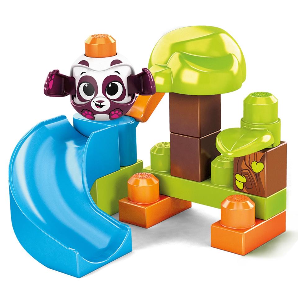 <p><strong>Mega Bloks</strong></p><p>walmart.com</p><p><strong>$11.99</strong></p><p>Mega Bloks has figured out how to add another dimension to toddler building blocks. <strong>If you place the round "Peek-a-Block" on a peg, the panda will open its arms and reveal its eyes</strong>, as if it were playing peek-a-boo. Or, if it's not on a peg, the ball shape allows it to roll down the slide. It's a building block, a buddy and a marble run in one. <em>Ages 1+</em></p>