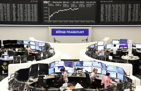 FILE PHOTO: The German share price index DAX graph at the stock exchange in Frankfurt