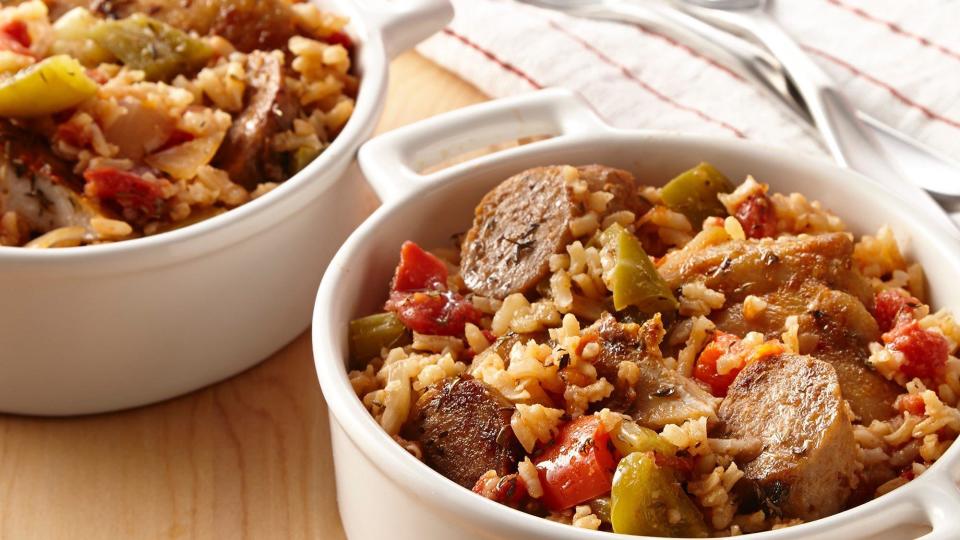 Cajun Slow Cooker Chicken with Sausage