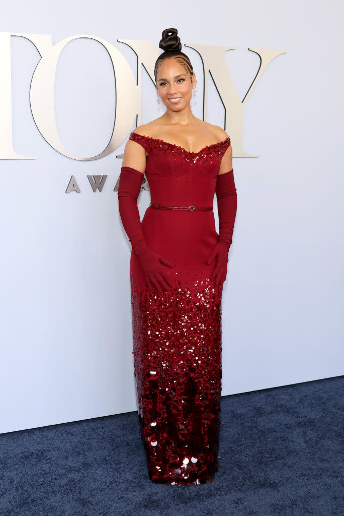 NEW YORK, NEW YORK – JUNE 16: Alicia Keys attends the 77th Annual Tony Awards held at the David H. Koch Theater at Lincoln Center on June 16, 2024 in New York City.  (Photo: Dia Dipasupil/Getty Images)