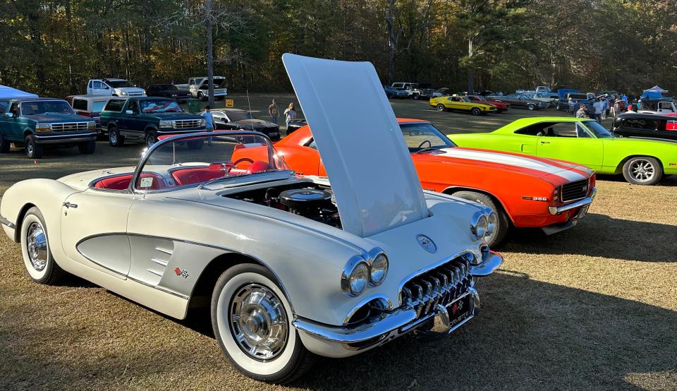 Some of the vehicles that were on display Nov. 5, 2023, during the Clay County Car Show and Swap Meet in Lineville.