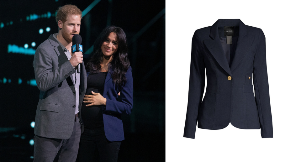 Smythe Duchess Blazer. Images courtesy of Jo Hale/Redferns, Saks Fifth Avenue. 