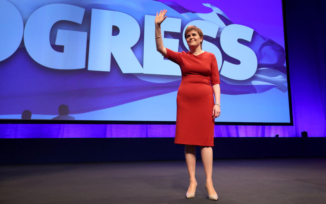 Nicola Sturgeon said in 2017 the Scottish Government would set up a state-owned power firm (Jane Barlow/PA)