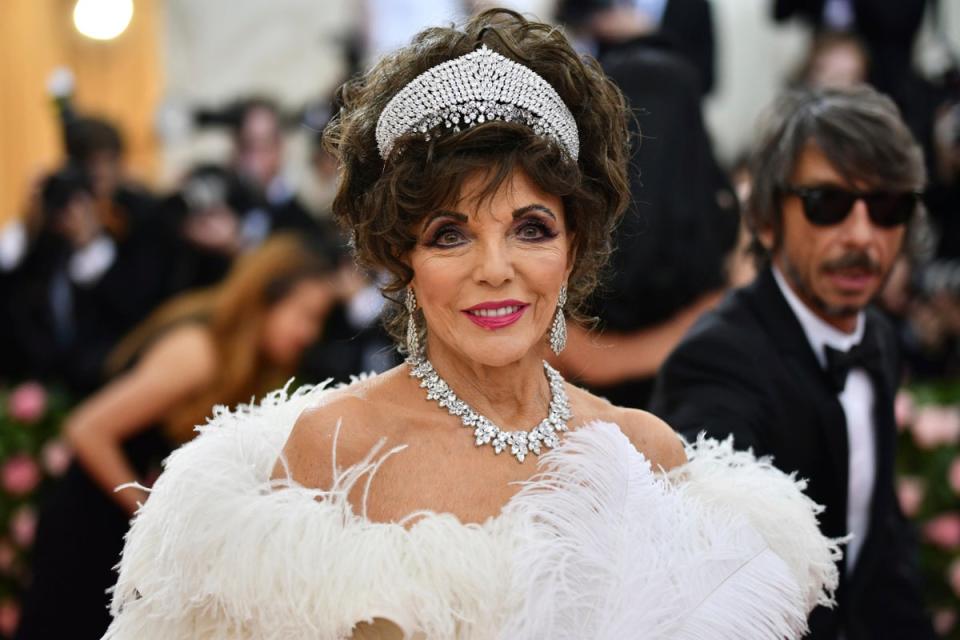 Collins pictured at the Met Gala in 2019 (Invision/AP)