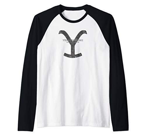 Yellowstone Dutton Ranch Shadow Raglan Baseball Tee