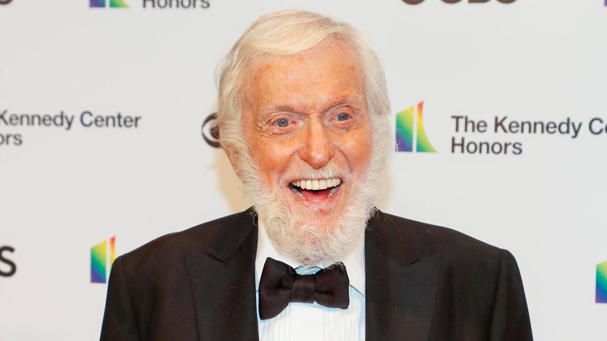  Dick Van Dyke attends the 43rd Annual Kennedy Center Honors at The Kennedy Center wearing a suit and bow tie. 