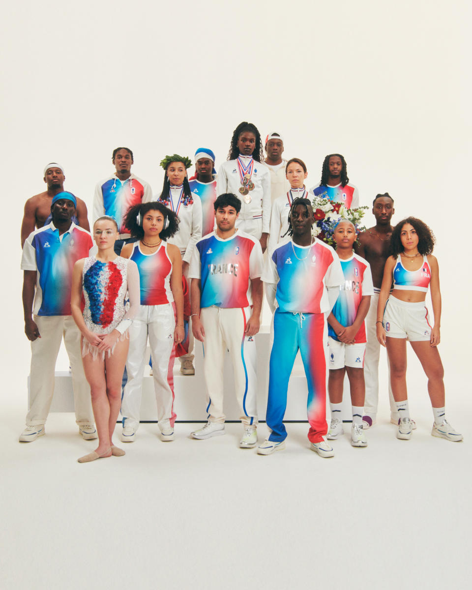 Stéphane Ashpool's Olympic uniforms for Team France made by Le Coq Sportif.