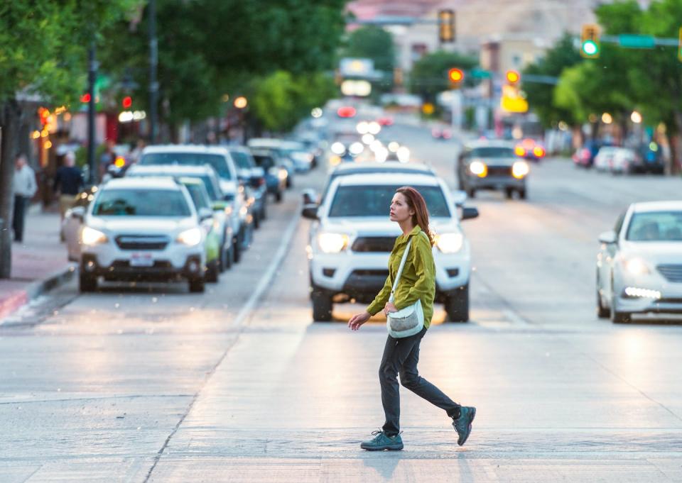 You have a much smaller chance of dying from a car accident if you aren’t near any roads or cars. <a href="https://www.gettyimages.com/detail/photo/crossing-in-moab-royalty-free-image/1177654681" rel="nofollow noopener" target="_blank" data-ylk="slk:georgeclerk/E+ via Getty Images;elm:context_link;itc:0;sec:content-canvas" class="link ">georgeclerk/E+ via Getty Images</a>