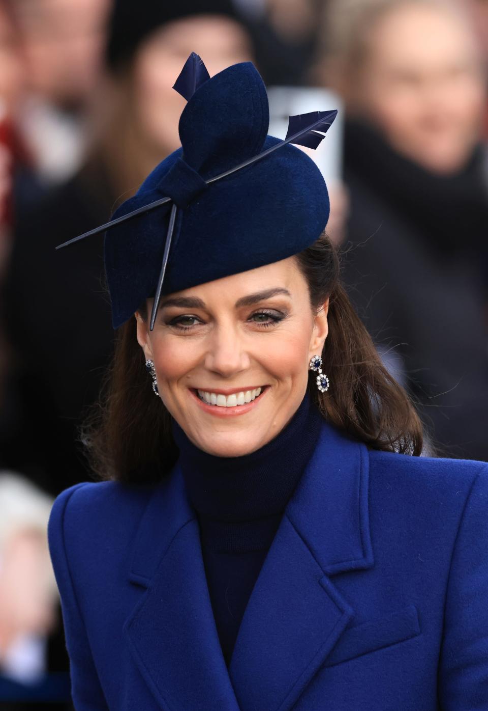 Catherine, Princess of Wales attends the Christmas Morning Service at Sandringham Church on December 25, 2023 in Sandringham, Norfolk. (Photo by Stephen Pond/Getty Images)