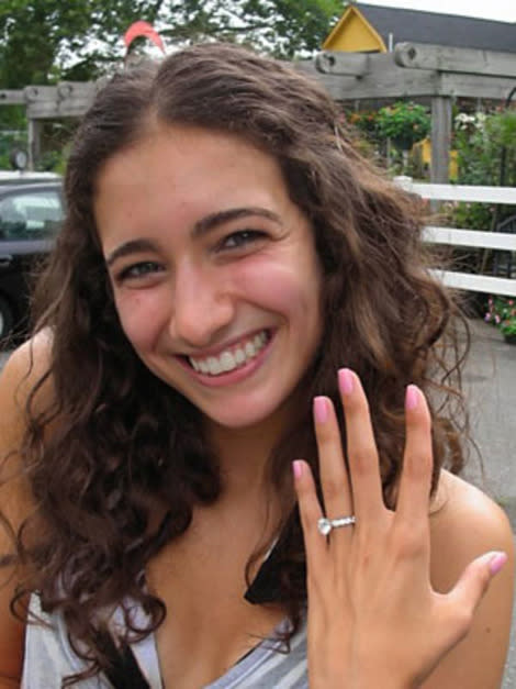 Writer Paulette Safdieh after she got engaged.