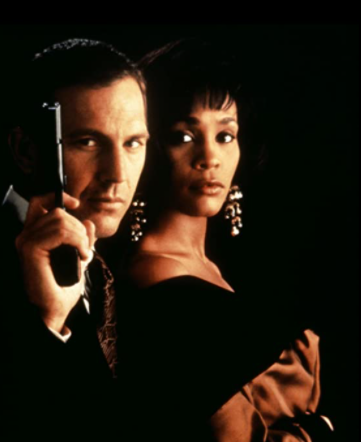 Frank and Rachel in The Bodyguard (1992)