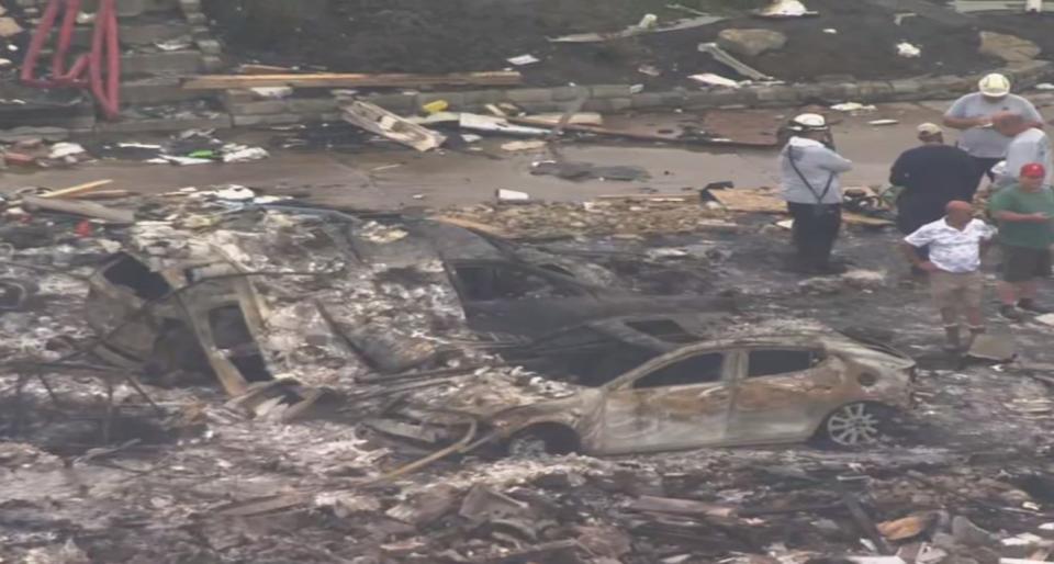 Chopper 11 shows extensive damage after home explosion in Plum