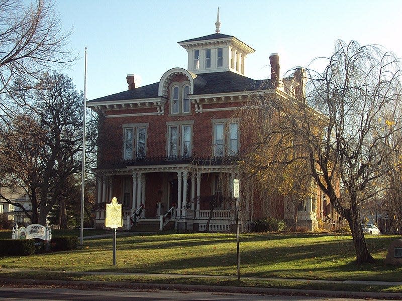 The Monroe Sawyer House.  It sits where the Navarre Cabin was originally built (1785).  The Navarre House served as the headquarters for Brigadier General James Winchester during the War of 1812 and home of  Dr. Alfred Sawyer (1859-1870) until it was demolished to build the current Sawyer House in 1873. Provided photo