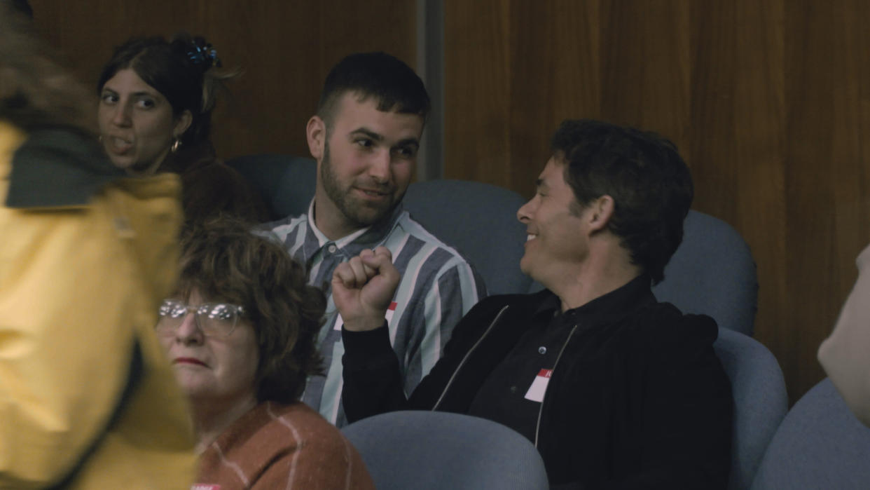 Ronald Gladden and James Marsden in Jury Duty. (Photo: Courtesy of Amazon Freevee.)