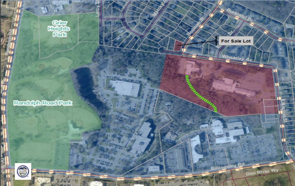 A map shows the location of the proposed Billingsley housing development in Grier Heights.