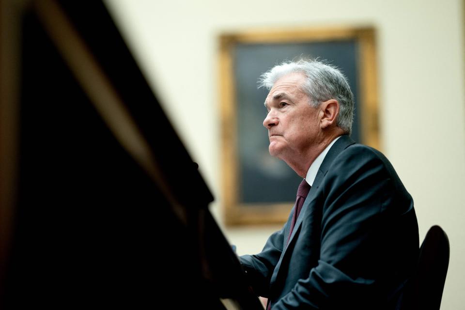 Federal Reserve Board Chairman Jerome Powell testifies before a House Financial Services Committee hearing on the Federal Reserve's Semi-Annual Monetary Policy Report, on Capitol Hill in Washington DC, on June 21.