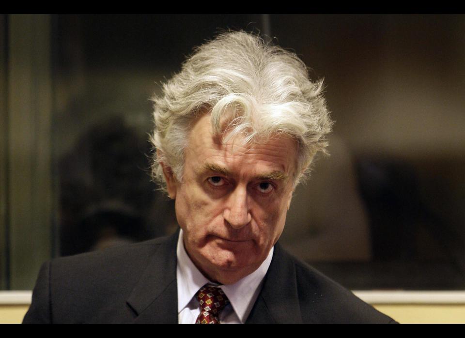 <em>A file photo taken on August 29, 2008 shows Bosnian Serb wartime leader Radovan Karadzic at the UN International Criminal Tribunal for the former Yugoslavia (ICTY) in The Hague. (VALERIE KUYPERS/AFP/Getty Images)</em><br><br>      The former Bosnian Serb leader also boycotted the opening of his war crimes trial in October 2009 claiming he did not have enough time to prepare his defense. Judges later ruled that Karadzic had "substantially and persistently obstructed the proper and expeditious conduct of his trial." The first witness finally testified on April 13, 2010. Prosecutors recently finished calling witnesses and Karadzic will begin presenting his defense in October.  