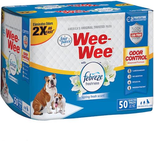 Wee-Wee Puppy Training Pee Pads With Febreze