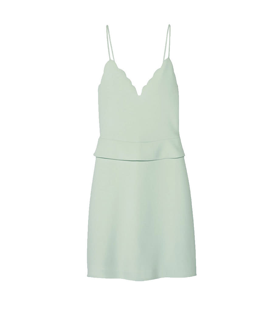 Carven Scalloped Crepe Mini Dress, $490, net-a-porter.com