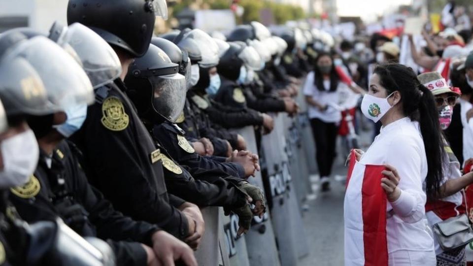 Protestas en Perú.