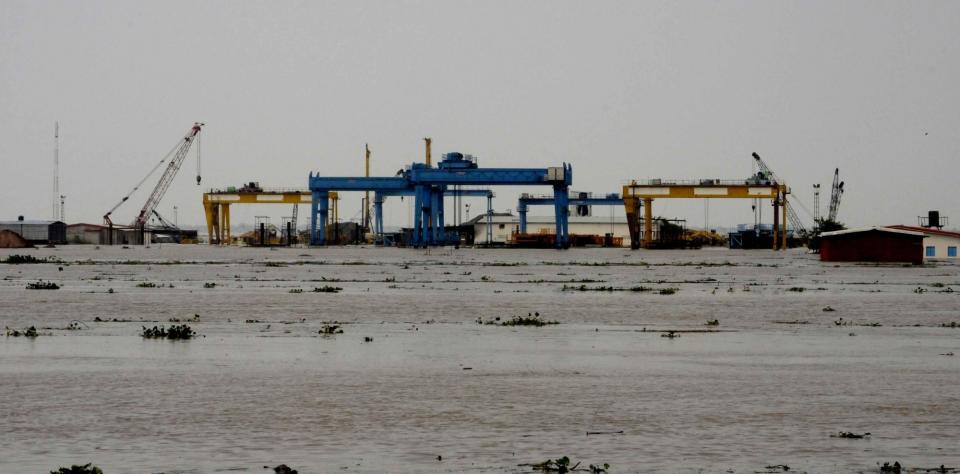 Patna: A view of a flood hit village in Patna district of Bihar on Aug 20, 2016. (Photo: IANS)