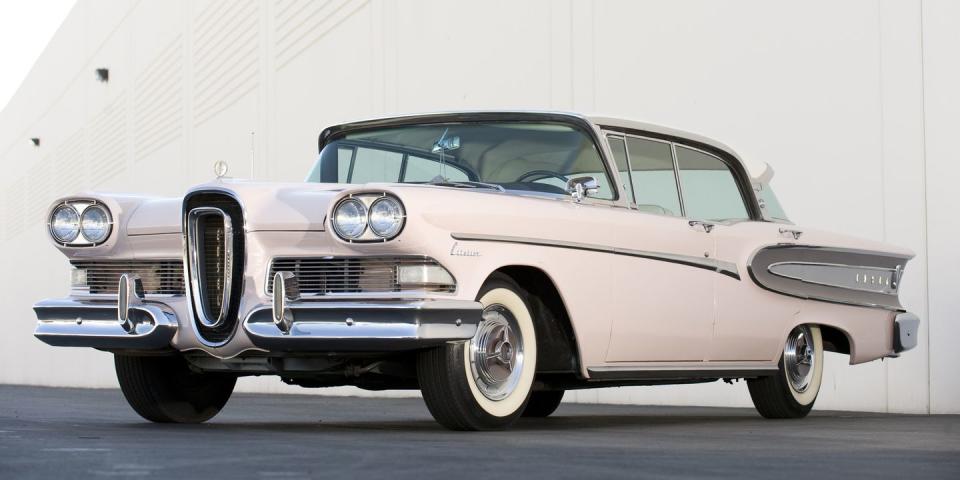 <p>The launch of Ford's Edsel sub-brand has gone down in history as one of the biggest disasters in the history of the automobile. And while there were plenty of cars from the late 1950s that look more graceful, we can't help but appreciate Edsels for their distinct appearance, and for being ahead of their time. </p>