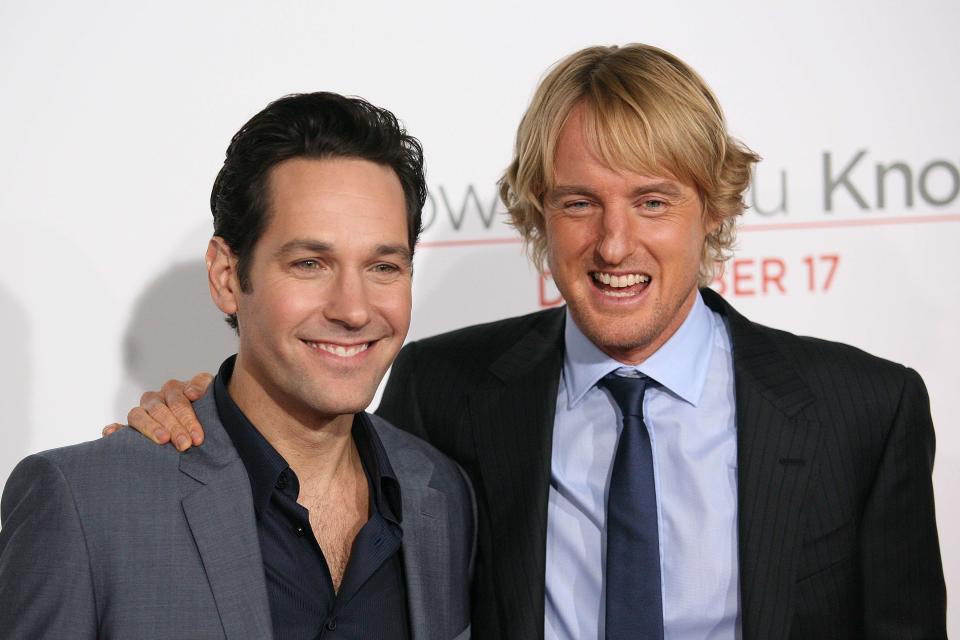 13 December 2010 - Hollywood, CA - Paul Rudd and Owen Wilson arrive at the premiere of 'How Do You Know' in Hollywood, California. Photo Credit: Krista Kennell/Sipa Press/howdoyouknowpremkk.020/1012140542