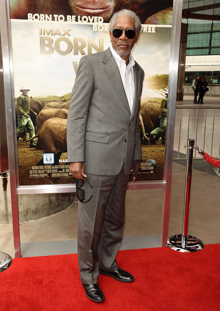 Born to Be Wild 3D LA Premiere 2011 Morgan Freeman