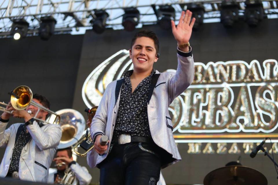 Banda los Sebastianes durante el evento MicheFest 2019 que se realizó el 29 de septiembre del2019 en el estadio de béisbol Visalia Rawhide para celebrar del Mes de la Herencia Hispana en California Central.