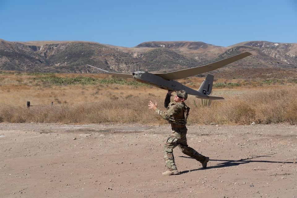 美國援軍烏克蘭 RQ-20「美洲獅AE」無人機   圖：翻攝AeroVironment官網