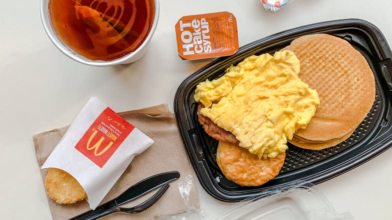 McDonald's breakfast platter