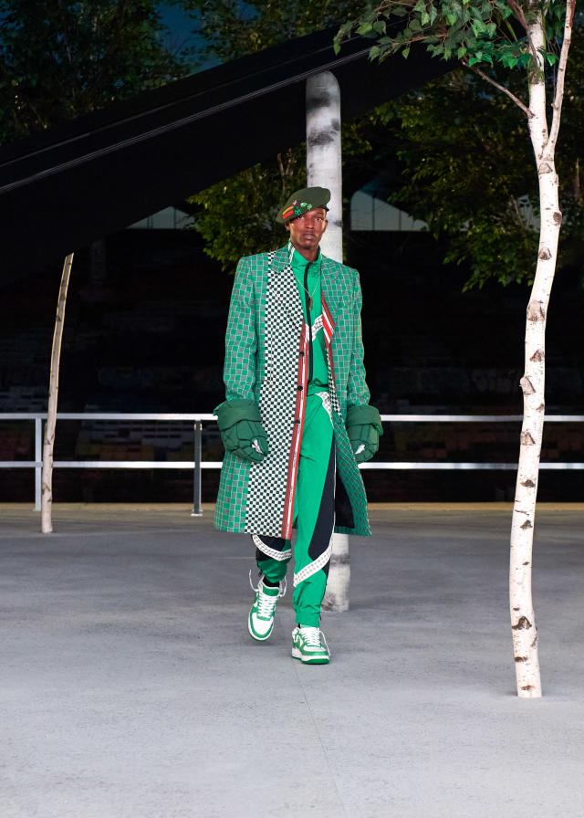 Virgil Abloh brings rainbow to the runway in his Louis Vuitton debut