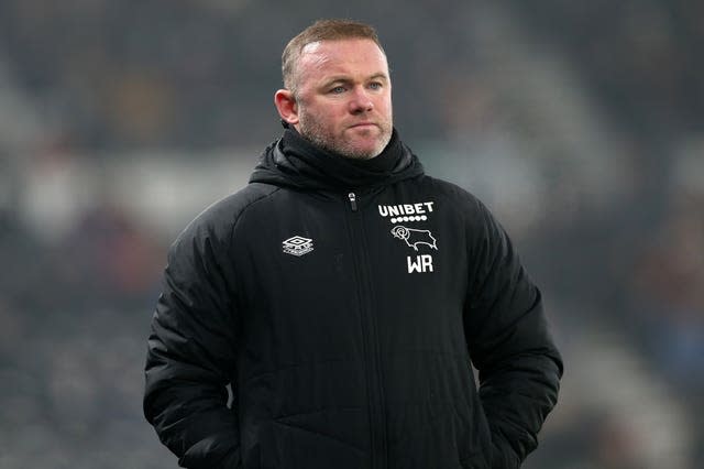 Derby boss Wayne Rooney said 