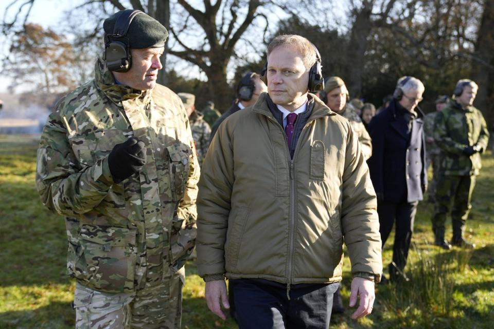 General Sir Patrick Sanders, left, previously claimed the UK needed a citizen army to fight Vladimir Putin (PA Wire)