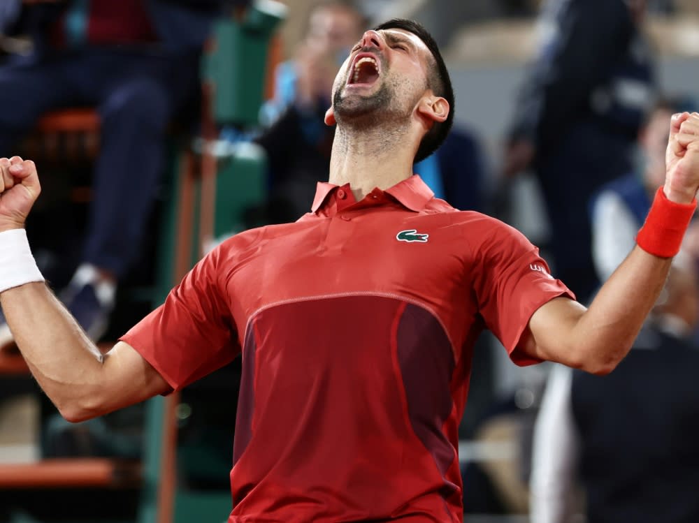 Djokovic feiert seinen Late-Night-Sieg (EMMANUEL DUNAND)